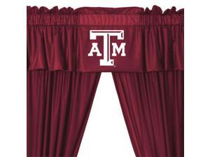 NCAA Texas A-M Aggies 5pc Long Jersey Drapes Valance Set NCAA Texas A-M Aggies 5pc Long Jersey Drapes Valance Set