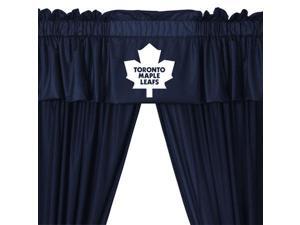 NHL Toronto Maple Leafs Hockey 5pc Valance-Curtains Set NHL Toronto Maple Leafs Hockey 5pc Valance-Curtains Set