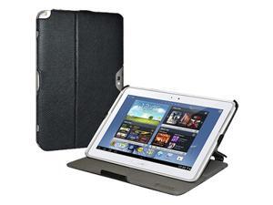 Amzer Shell Portfolio Case Cover For Samsung Galaxy Note 10.1 GT-N8000/ GT-N8013/ Note 10.1 SCH-I925/ Note 10.1 4G LTE SCH-I925 - Black Leather Texture Amzer Shell Portfolio Case Cover For Samsung Galaxy Note 10.1 GT-N8000/ GT-N8013/ Note 10.1 SCH-I925/ Note 10.1 4G LTE SCH-I925 - Black Leather Texture