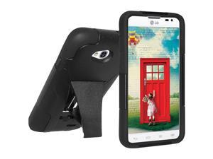 AMZER DOUBLE LAYER HYBRID CASE COVER WITH KICKSTAND FOR LG ULTIMATE 2 L41C AMZER DOUBLE LAYER HYBRID CASE COVER WITH KICKSTAND FOR LG ULTIMATE 2 L41C
