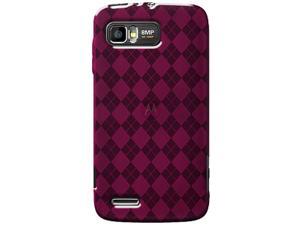 Amzer Luxe Argyle High Gloss TPU Soft Gel Skin Case For Motorola ATRIX 2 MB865 - Hot Pink Amzer Luxe Argyle High Gloss TPU Soft Gel Skin Case For Motorola ATRIX 2 MB865 - Hot Pink