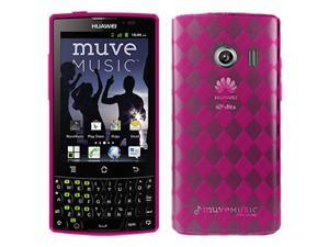 Amzer Luxe Argyle High Gloss TPU Soft Gel Skin Fit Case Cover for Huawei Ascend Q M660 - Hot Pink Amzer Luxe Argyle High Gloss TPU Soft Gel Skin Fit Case Cover for Huawei Ascend Q M660 - Hot Pink