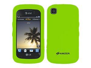 Amzer Silicone Skin Jelly Case for LG Encore GT550 - Green Amzer Silicone Skin Jelly Case for LG Encore GT550 - Green