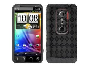 Amzer Luxe Argyle High Gloss TPU Soft Gel Skin Case for HTC EVO 3D - Smoke Grey Amzer Luxe Argyle High Gloss TPU Soft Gel Skin Case for HTC EVO 3D - Smoke Grey