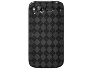 Amzer Luxe Argyle High Gloss TPU Soft Gel Skin Case for HTC Desire S - Smoke Grey Amzer Luxe Argyle High Gloss TPU Soft Gel Skin Case for HTC Desire S - Smoke Grey