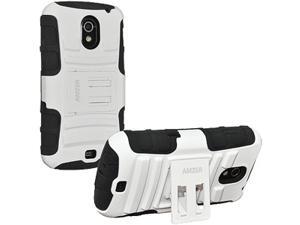 Amzer Hybrid Kickstand Case for Samsung GALAXY Nexus I515, Samsung GALAXY Nexus L700 - White/ Black Amzer Hybrid Kickstand Case for Samsung GALAXY Nexus I515, Samsung GALAXY Nexus L700 - White/ Black