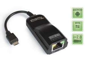 Plugable USB 2.0 OTG Micro-B to 10/100 Fast Ethernet Adapter for Compatible Tablets and Smartphones (ASIX AX88772A chipset) Plugable USB 2.0 OTG Micro-B to 10/100 Fast Ethernet Adapter for Compatible Tablets and Smartphones (ASIX AX88772A chipset)