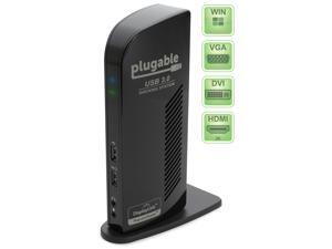 Plugable UD-3900 USB 3.0 SuperSpeed Universal Docking Station with Dual Video Outputs for Windows 8.1, 8, 7 (HDMI up to 2560x1440* and DVI/VGA to 1920x1200, Gigabit Ethernet, Audio, Extra USB Ports) Plugable UD-3900 USB 3.0 SuperSpeed Universal Docking Station with Dual Video Outputs for Windows 8.1, 8, 7 (HDMI up to 2560x1440* and DVI/VGA to 1920x1200, Gigabit Ethernet, Audio, Extra USB Ports)