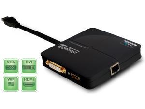Plugable USB 3.0 Dual-Head Graphics and Gigabit Ethernet Adapter with DisplayLink DL-3900 Chipset (HDMI up to 2560x1440 and DVI / VGA to 2048x1152 / 1920x1200) - Supports Windows 8.1, 8, 7, and XP Plugable USB 3.0 Dual-Head Graphics and Gigabit Ethernet Adapter with DisplayLink DL-3900 Chipset (HDMI up to 2560x1440 and DVI / VGA to 2048x1152 / 1920x1200) - Supports Windows 8.1, 8, 7, and XP