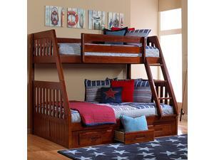 Discovery World Furniture Merlot Mission Bunk Bed Twin/Full with 3 Drawer Storage Discovery World Furniture Merlot Mission Bunk Bed Twin/Full with 3 Drawer Storage