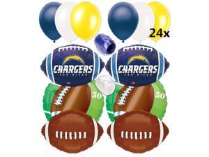 San Diego Chargers NFL Football Balloons Decorating Ultimate 32pc Party Pack San Diego Chargers NFL Football Balloons Decorating Ultimate 32pc Party Pack