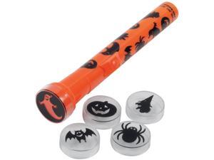 Loftus Spooky 5 Different Lenses Halloween 6pc 6in Flashlight, Orange Loftus Spooky 5 Different Lenses Halloween 6pc 6in Flashlight, Orange