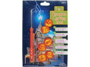 5-in-1 Multi Purpose Tool & Stencils Halloween 7pc Pumpkin Carving Kit, Orange 5-in-1 Multi Purpose Tool & Stencils Halloween 7pc Pumpkin Carving Kit, Orange