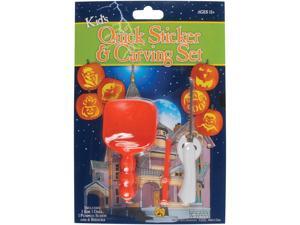 Loftus Kids Pumpkin Quick Sticker & Tools 9pc Pumpkin Carving Kit, Orange Loftus Kids Pumpkin Quick Sticker & Tools 9pc Pumpkin Carving Kit, Orange