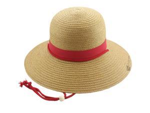 Kallina Stylish Summer Womens Color Banded 4" Brim Hat, Red Beige, One Size Kallina Stylish Summer Womens Color Banded 4" Brim Hat, Red Beige, One Size