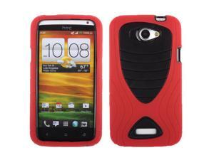 HTC One X One X+ Protective Case - Hybrid Teal Red/Black HTC One X One X+ Protective Case - Hybrid Teal Red/Black