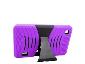 Alcatel OneTouch POP 7 Hard Cover and Silicone Protective Case - Hybrid Purple/Black w/ Stand Alcatel OneTouch POP 7 Hard Cover and Silicone Protective Case - Hybrid Purple/Black w/ Stand