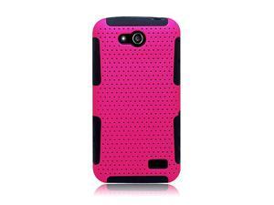ZTE Speed N9130 Hard Cover and Silicone Protective Case - Hybrid Mesh Hot Pink/Black ZTE Speed N9130 Hard Cover and Silicone Protective Case - Hybrid Mesh Hot Pink/Black