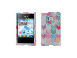 LG Optimus Logic L35g Dynamic L38c Hard Case Cover - Watercolor Chevron LG Optimus Logic L35g Dynamic L38c Hard Case Cover - Watercolor Chevron