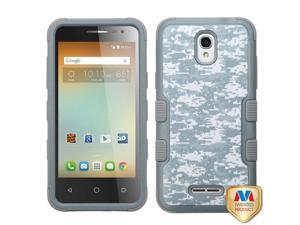 Alcatel OneTouch Elevate 4037V Elevate 5017E Hard Cover and Silicone Protective Case - Hybrid Universal Camouflage/ Iron Gray Tuff Alcatel OneTouch Elevate 4037V Elevate 5017E Hard Cover and Silicone Protective Case - Hybrid Universal Camouflage/ Iron Gray Tuff