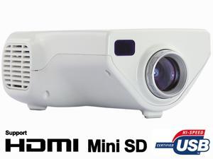 New Mini 20000 Hours LED Projector Cinema Home Theater PC Laptop VGA USB SD AV HDMI Support 1080P For Prenatal education - White New Mini 20000 Hours LED Projector Cinema Home Theater PC Laptop VGA USB SD AV HDMI Support 1080P For Prenatal education - White