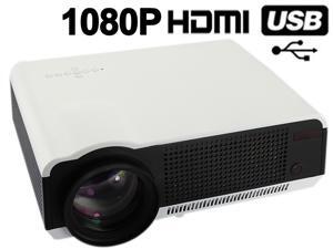 Ship from USA HD 1080P 720P 2800 lumens 20000 Hours LED Projector Home Theatre + Remote + VGA Cable+AV Cable - White Ship from USA HD 1080P 720P 2800 lumens 20000 Hours LED Projector Home Theatre + Remote + VGA Cable+AV Cable - White