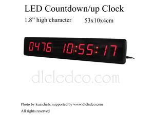 1.8" High Character LED Countdown/up Clock Count up to 9999 days with Hours Minutes Seconds IR Remote Control 1.8" High Character LED Countdown/up Clock Count up to 9999 days with Hours Minutes Seconds IR Remote Control