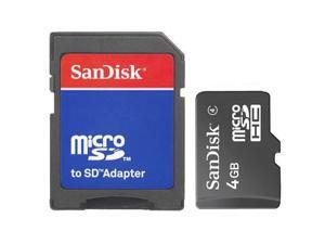 New Sandisk 4GB Class 4 MicroSD MicroSDHC SD SDHC Flash Memory Card With Adapter New Sandisk 4GB Class 4 MicroSD MicroSDHC SD SDHC Flash Memory Card With Adapter