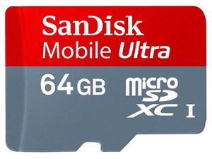 SanDisk 64GB MicroSD HC Mobile Ultra Class 10 Memory Card 64G SDSDQUA-064G-U46A SanDisk 64GB MicroSD HC Mobile Ultra Class 10 Memory Card 64G SDSDQUA-064G-U46A