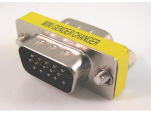 15 HD/DB/15 VGA/SVGA KVM Gender Changer Adapter Male to Male M-M 15 HD/DB/15 VGA/SVGA KVM Gender Changer Adapter Male to Male M-M