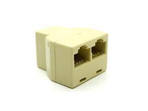 RJ45 1x2 Ethernet Connector Splitter 1 to 2 sockets Internet Cable Cat 5 6 RJ45 1x2 Ethernet Connector Splitter 1 to 2 sockets Internet Cable Cat 5 6