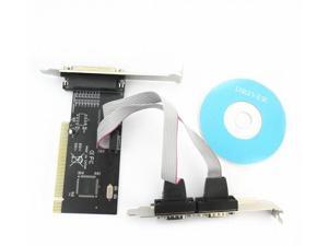 New Vogue PCI Parallel Port DB25 Card Chipset 2x Dual RS-232 Serial Port New Vogue PCI Parallel Port DB25 Card Chipset 2x Dual RS-232 Serial Port