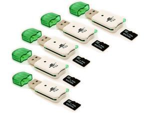 Portable USB 2 Adapter MicroSD SDHC Memory Card Reader/Writer Flash Drive Lot 5 Portable USB 2 Adapter MicroSD SDHC Memory Card Reader/Writer Flash Drive Lot 5