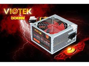 20/24 Pin Viotek 550W 20+4 pin 120mm Fan ATX Power Supply PSU w/ SATA & PCI-E 20/24 Pin Viotek 550W 20+4 pin 120mm Fan ATX Power Supply PSU w/ SATA & PCI-E