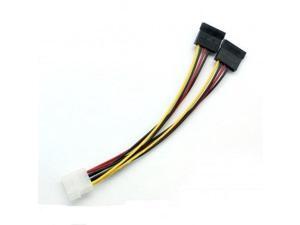 Lot of 5 Molex IDE to Dual Two SATA Serial ATA Cable Splitter Y Power Adapter Lot of 5 Molex IDE to Dual Two SATA Serial ATA Cable Splitter Y Power Adapter