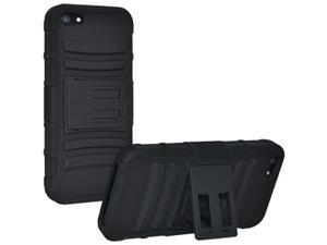 Hybrid Kickstand Case Cover For iPhone 5 (Black/Black) Hybrid Kickstand Case Cover For iPhone 5 (Black/Black)