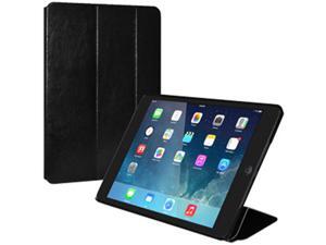 Thin Folio Case Faux Leather Texture for Apple iPad Air – Black (Fit All Carriers) Thin Folio Case Faux Leather Texture for Apple iPad Air – Black (Fit All Carriers)