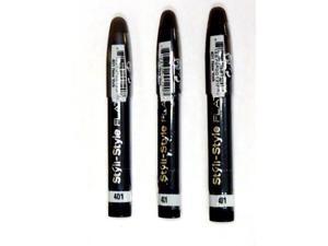 (Lot of 3) Styli-Style Flat Pencil for Eyes, New York 401 (Lot of 3) Styli-Style Flat Pencil for Eyes, New York 401