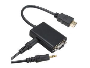 HDMI Male Input to VGA +Audio Output Cable Converter Adapter 1080P for HDTV PC laptop HDMI Male Input to VGA +Audio Output Cable Converter Adapter 1080P for HDTV PC laptop