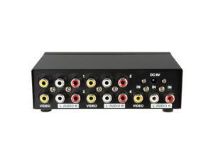 4-Port 1-In 4-Out RCA AV Audio Video TV Box HDTV DVD Splitter Switch Composite 4-Port 1-In 4-Out RCA AV Audio Video TV Box HDTV DVD Splitter Switch Composite