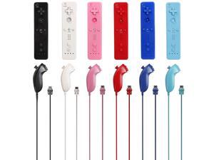 New Built in Motion Plus Remote and Nunchuck Controller for Nintendo Wii Blue New Built in Motion Plus Remote and Nunchuck Controller for Nintendo Wii Blue