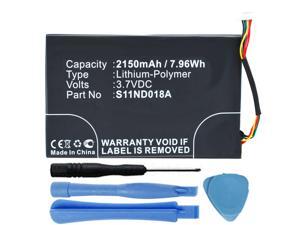 Replacement 2150mAh MLP305787 S11ND018A DR-NK03 Battery for Barnes & Noble Nook Simple Touch BNRV300 BNTV350 6" eReader with Installation Tools Replacement 2150mAh MLP305787 S11ND018A DR-NK03 Battery for Barnes & Noble Nook Simple Touch BNRV300 BNTV350 6" eReader with Installation Tools