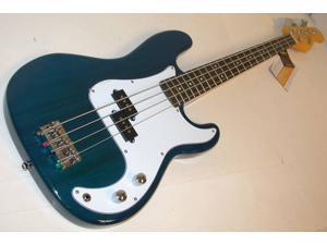 Oscar Schmidt by Washburn P-Style Electric Bass Guitar, Trans Blue, OSB-400C TBL Oscar Schmidt by Washburn P-Style Electric Bass Guitar, Trans Blue, OSB-400C TBL
