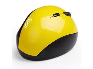Qisan USB Wireless 800-1200-1600 DPI E100 Ergonomic Vertical Mouse-Yellow Qisan USB Wireless 800-1200-1600 DPI E100 Ergonomic Vertical Mouse-Yellow