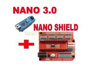 Multi-Function Funduino Nano + NANO Shield Expansion Board for Electric DIY SCM Multi-Function Funduino Nano + NANO Shield Expansion Board for Electric DIY SCM