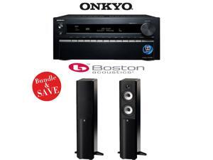 Onkyo TX-NR1030 9.2-Ch Dolby Atmos Ready Network A/V Receiver + (1) Pair of Boston Acoustics A 250 Dual 5.25-Inch Floorstanding Loudspeakers - Bundle Onkyo TX-NR1030 9.2-Ch Dolby Atmos Ready Network A/V Receiver + (1) Pair of Boston Acoustics A 250 Dual 5.25-Inch Floorstanding Loudspeakers - Bundle