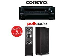 Onkyo TX-NR646 7.2-Channel Network A/V Home Theater Receiver + (1) Pair of Polk Audio TSi 400 3-Way Floorstanding Loudspeakers Onkyo TX-NR646 7.2-Channel Network A/V Home Theater Receiver + (1) Pair of Polk Audio TSi 400 3-Way Floorstanding Loudspeakers