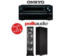 Onkyo TX-NR646 7.2-Channel Network A/V Home Theater Receiver + (1) Pair of Polk Audio TSi 500 6.5-Inch Floorstanding Loudspeakers - Bundle Onkyo TX-NR646 7.2-Channel Network A/V Home Theater Receiver + (1) Pair of Polk Audio TSi 500 6.5-Inch Floorstanding Loudspeakers - Bundle
