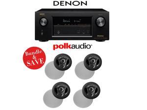 Denon AVR-X3200W 7.2-Channel Full 4K Ultra HD A/V Receiver + (4) Polk Audio 900-LS High Performance In-Ceiling Loudspeakers - Bundle Denon AVR-X3200W 7.2-Channel Full 4K Ultra HD A/V Receiver + (4) Polk Audio 900-LS High Performance In-Ceiling Loudspeakers - Bundle