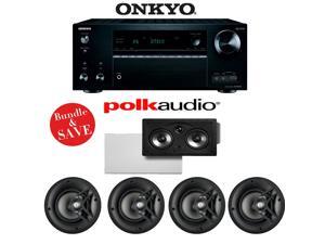 Onkyo TX-NR757 7.2-Channel Network A/V Receiver + A Polk Audio V60 5.0 In-Wall / In-Ceiling Speaker System (255C-RT) Onkyo TX-NR757 7.2-Channel Network A/V Receiver + A Polk Audio V60 5.0 In-Wall / In-Ceiling Speaker System (255C-RT)